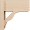 Ekena Millwork 8-in W x 16-in D x 16-in H Funston Block Rough Cedar Woodgrain TimberThane Outlooker, Primed Tan OUTUR080X16X16FST44RCPR - alternate 3